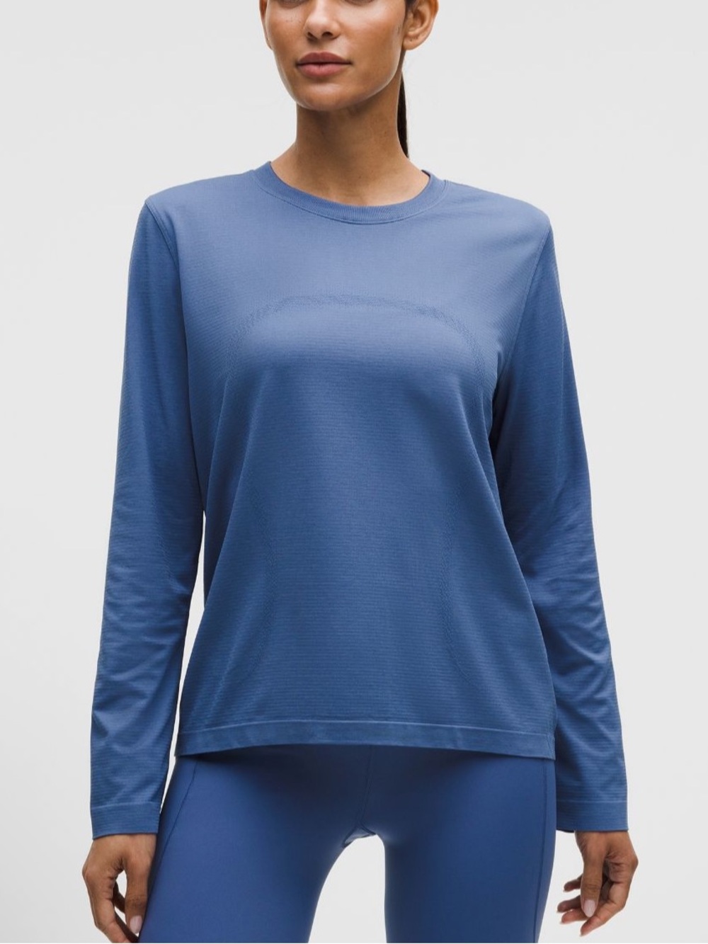 Lululemon Swiftly Relaxed Fit Long Sleeve Brilliant Blue Sz 10 *Updated Fit